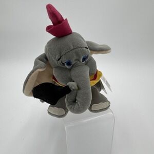 Walt‎ Disney World Dumbo With Magic Feather Circus Costume 8" Beanbag Plush Toy